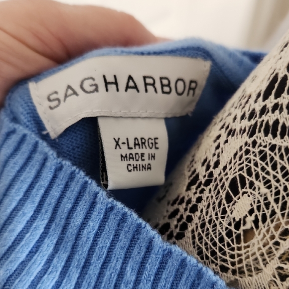 Sag Harbor Blue Knit Sweater - Picture 2 of 3